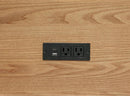 Vermes 66-inch 7-drawer Computer Desk with Power Outlet Light Ash