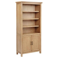 Vermes 72-inch 2-door Home Office Cabinet Bookcase Light Ash