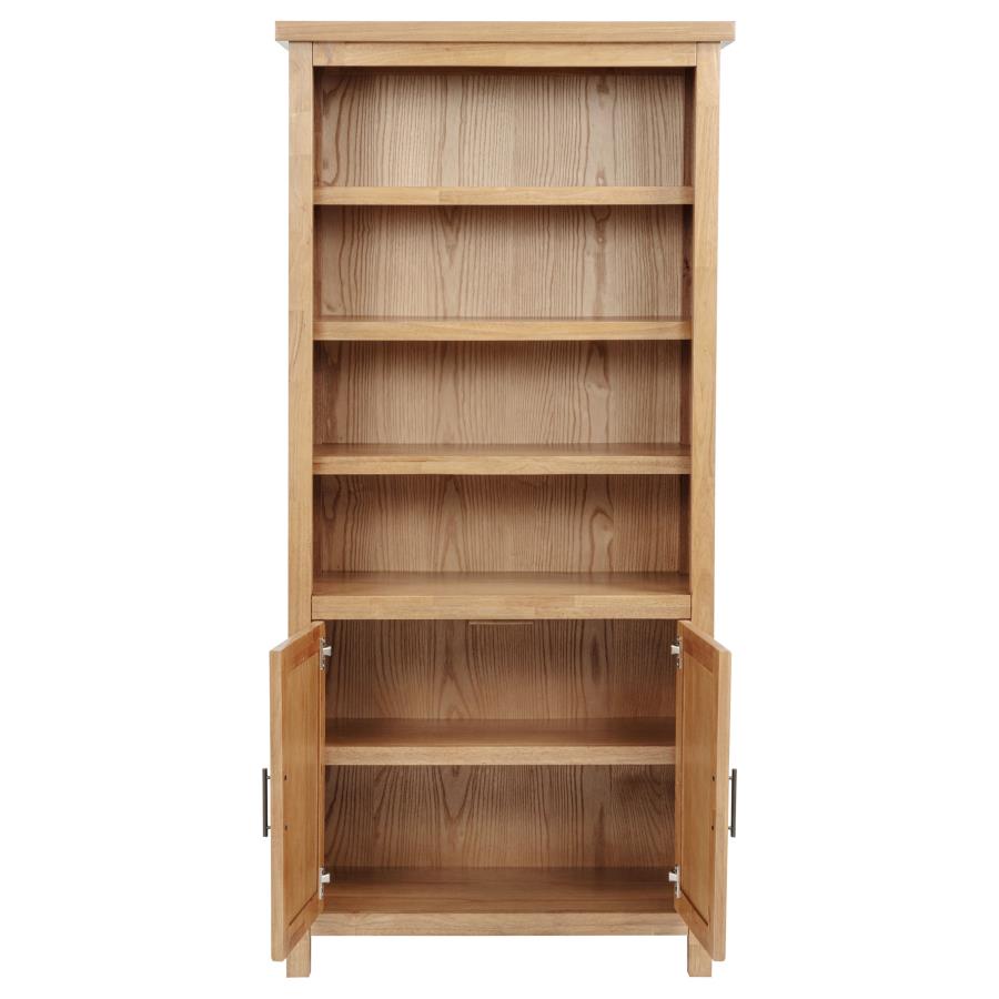 Home & Sleep Outlet - Vermes 72-inch 2-door Home Office Cabinet Bookcase Light Ash