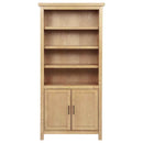 Vermes 72-inch 2-door Home Office Cabinet Bookcase Light Ash