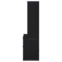 Westpark 3-shelf Bookcase USB and Lockable Drawer Black