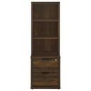 Westpark 3-piece Wall Unit Bookcase Set with USB Dark Pine
