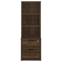Westpark 3-piece Wall Unit Bookcase Set with USB Dark Pine