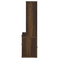 Westpark 3-shelf Bookcase USB and Lockable Drawer Dark Pine