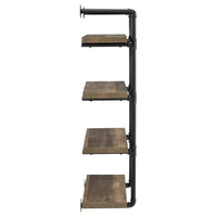 Elmcrest 24-inch 4-shelf Wall Bookshelf Rustic Oak