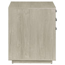 Loomis 3-drawer Home Office File Cabinet Whitewashed Grey