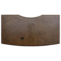 Hartshill 72-inch 7-drawer Executive Desk Burnished Oak