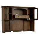 Hartshill 2-door Hutch with Shelves Burnished Oak