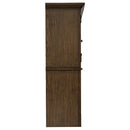 Hartshill 2-door Hutch with Shelves Burnished Oak