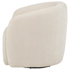 Home & Sleep Outlet - Gerley Chenille Upholstered Swivel Accent Chair Beige