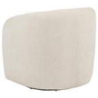 Home & Sleep Outlet - Gerley Chenille Upholstered Swivel Accent Chair Beige