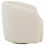 Home & Sleep Outlet - Gerley Chenille Upholstered Swivel Accent Chair Beige