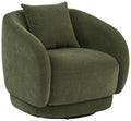 Home & Sleep Outlet - Arnaud Chenille Upholstered Swivel Accent Chair Green
