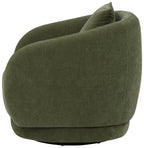 Home & Sleep Outlet - Arnaud Chenille Upholstered Swivel Accent Chair Green