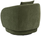 Home & Sleep Outlet - Arnaud Chenille Upholstered Swivel Accent Chair Green