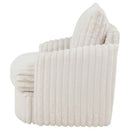Sarco Corduroy Upholstered Swivel Accent Arm Chair Ivory
