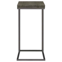 Pedro Expandable C-Shaped Sofa Side Table Weathered Grey