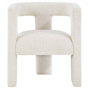 Petra Boucle Upholstered Accent Side Chair White
