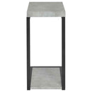 Beck Engineered Wood C-Shape Sofa Side Table Cement