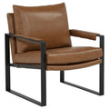 Home & Sleep Outlet - Rosalind Upholstered Track Arm Accent Chair Brown