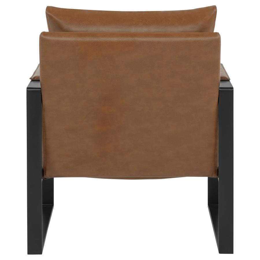 Home & Sleep Outlet - Rosalind Upholstered Track Arm Accent Chair Brown