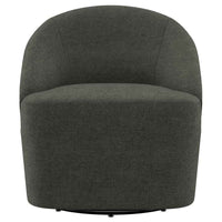 Leon Upholstered Barrel Accent Swivel Chair Hunter Green - Home & Sleep Outlet