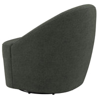 Leon Upholstered Barrel Accent Swivel Chair Hunter Green - Home & Sleep Outlet