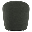 Leon Upholstered Barrel Accent Swivel Chair Hunter Green - Home & Sleep Outlet