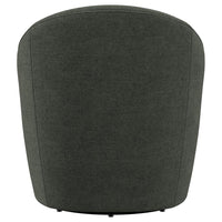 Leon Upholstered Barrel Accent Swivel Chair Hunter Green - Home & Sleep Outlet