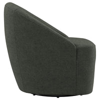 Leon Upholstered Barrel Accent Swivel Chair Hunter Green - Home & Sleep Outlet
