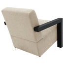 Fitzroy Boucle Upholstered Accent Arm Chair Latte - Home & Sleep Outlet