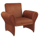 Liana Upholstered Roll Arm Accent Armchair Rust Orange - Home & Sleep Outlet