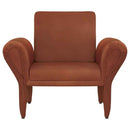 Liana Upholstered Roll Arm Accent Armchair Rust Orange - Home & Sleep Outlet