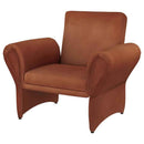 Liana Upholstered Roll Arm Accent Armchair Rust Orange - Home & Sleep Outlet