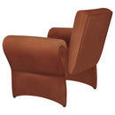 Liana Upholstered Roll Arm Accent Armchair Rust Orange - Home & Sleep Outlet