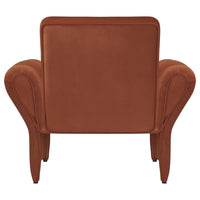 Liana Upholstered Roll Arm Accent Armchair Rust Orange - Home & Sleep Outlet