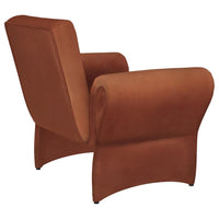 Liana Upholstered Roll Arm Accent Armchair Rust Orange - Home & Sleep Outlet