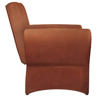 Liana Upholstered Roll Arm Accent Armchair Rust Orange - Home & Sleep Outlet