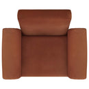 Liana Upholstered Roll Arm Accent Armchair Rust Orange - Home & Sleep Outlet