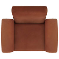 Liana Upholstered Roll Arm Accent Armchair Rust Orange - Home & Sleep Outlet