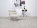 Serreta Boucle Upholstered Armless Acrylic Chair Ivory - Home & Sleep Outlet