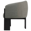 Valdez Boucle Upholstered Barrel Back Accent Chair Brown - Home & Sleep Outlet