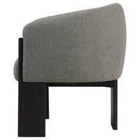 Valdez Boucle Upholstered Barrel Back Accent Chair Brown - Home & Sleep Outlet