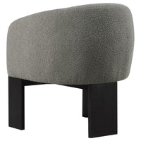 Valdez Boucle Upholstered Barrel Back Accent Chair Brown - Home & Sleep Outlet