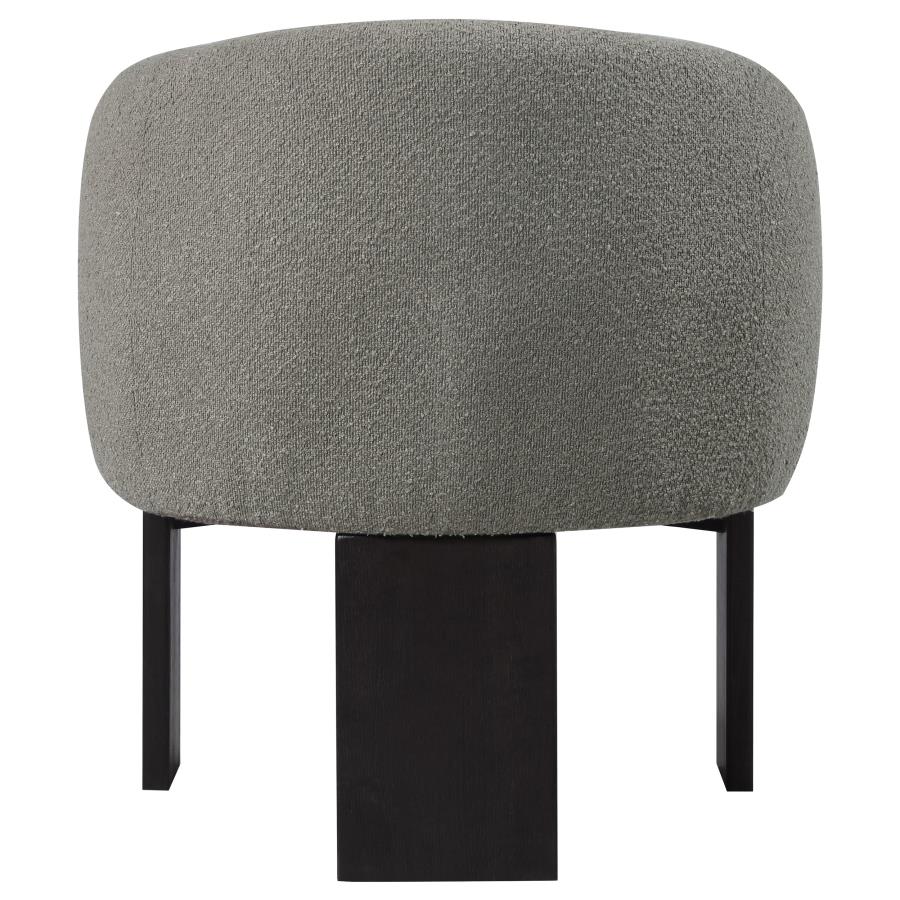 Valdez Boucle Upholstered Barrel Back Accent Chair Brown - Home & Sleep Outlet