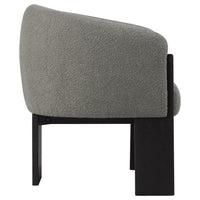 Valdez Boucle Upholstered Barrel Back Accent Chair Brown - Home & Sleep Outlet
