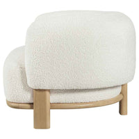 Lawler Upholstered Barrel Back Accent Chair Ivory and Natural - Home & Sleep Outlet