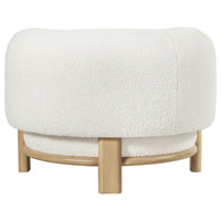 Lawler Upholstered Barrel Back Accent Chair Ivory and Natural - Home & Sleep Outlet