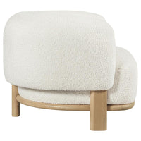 Lawler Upholstered Barrel Back Accent Chair Ivory and Natural - Home & Sleep Outlet