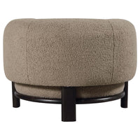 Lawler Upholstered Barrel Back Accent Chair Brown and Black - Home & Sleep Outlet